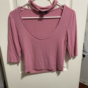 See You Monday Pink Crop Top